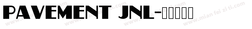 Pavement JNL字体转换